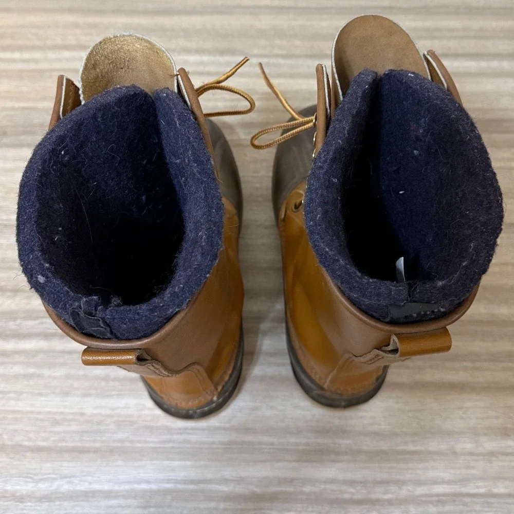 Sorel Men‎ Boots 8 Tan Frontier Duck Leather Waterproof Insulated Winter Canada